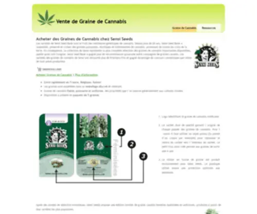 Graine-DE-Cannabis.eu(Vente de Graine de Cannabis) Screenshot
