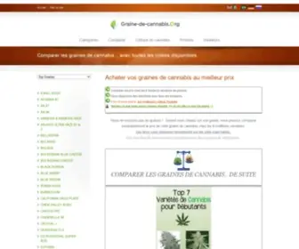 Graine-DE-Cannabis.org(Comparateur de prix de graines de cannabis) Screenshot