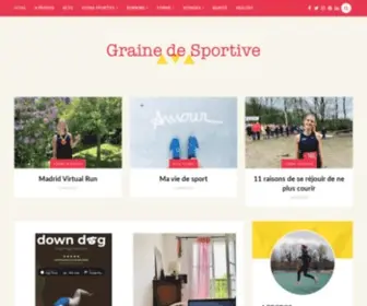 Grainedesportive.fr(Le blog de de fille qui parle de sport) Screenshot