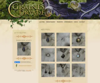 Grainesdedryade.com(Graines de Dryade) Screenshot