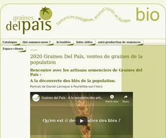 Grainesdelpais.com(Graines del Païs) Screenshot