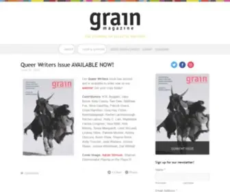 Grainmagazine.ca(Grain Magazine) Screenshot