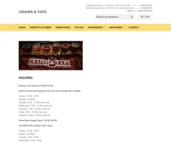 Grainsandtaps.com(Grains & Taps) Screenshot