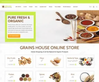 Grainshouse.com.pk(Natural & Organic Products) Screenshot