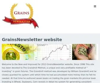 Grainsnewsletter.com(Become one of our happy customers) Screenshot