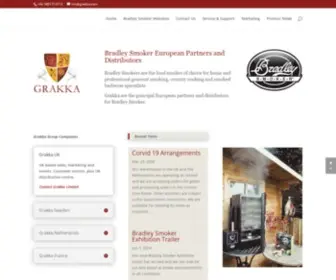 Grakka.com(European distributors for Bradley Smoker) Screenshot