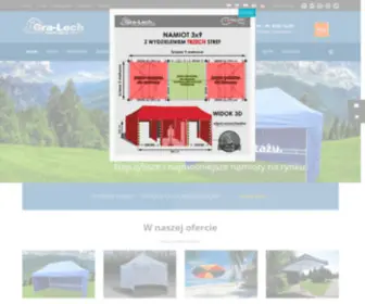 Gralech.com(Producent parasoli i namiotów Gralech) Screenshot