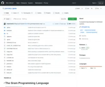 Gram.org(A programming language for distributed systems) Screenshot