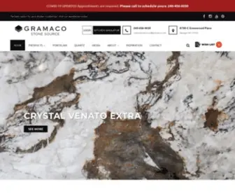 Gramaco.com(Gramaco Maryland Distributor Granite Marble Quartz) Screenshot