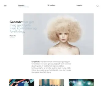 Gramart.no(Artistorganisasjonen) Screenshot