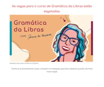 Gramaticadalibras.com.br(Gramática da Libras) Screenshot