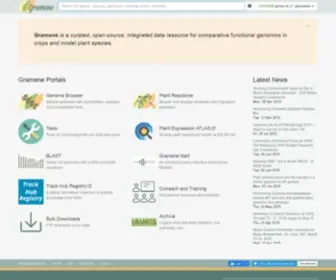 Gramene.org(A comparative resource for plants) Screenshot