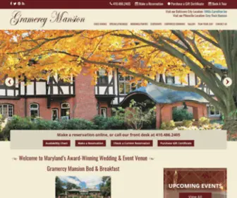 Gramercymansion.com(Gramercy Mansion B & B) Screenshot