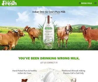 Gramfreshindia.com(Indian Desi Gir Cow A2 Milk & Desi Cultured Ghee in Ahmedabad) Screenshot