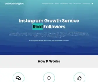 GramGrowing.com(We are the "instagram growth service") Screenshot