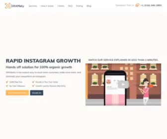 Gramiety.com(Grow your Instagram with the #1 Instagram Marketing Agency) Screenshot