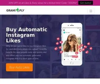 Gramifly.com(Buy Automatic Instagram Likes) Screenshot