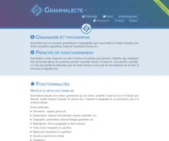 Grammalecte.net(Grammalecte) Screenshot