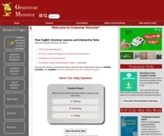 Grammar-Monster.com(Free English Grammar Lessons and Tests) Screenshot