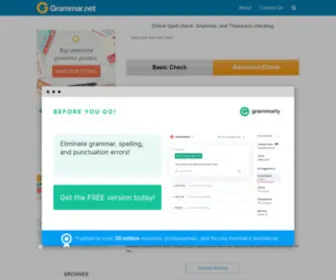 Grammar.net(Grammar Newsletter) Screenshot