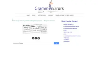 Grammarerrors.com(Grammarerrors) Screenshot
