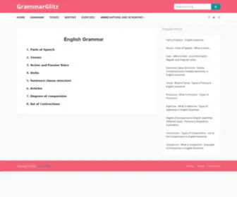 Grammarglitz.com(English Grammar) Screenshot