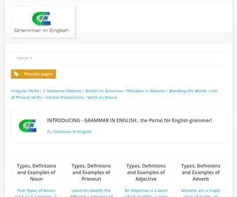 Grammarinenglish.com(Grammar in English) Screenshot