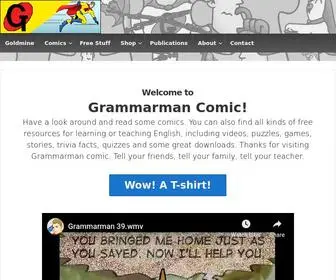 Grammarmancomic.com(Bad grammar NEVER takes a holiday) Screenshot