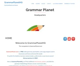 Grammarplanethq.com(Grammar Planet HQ) Screenshot