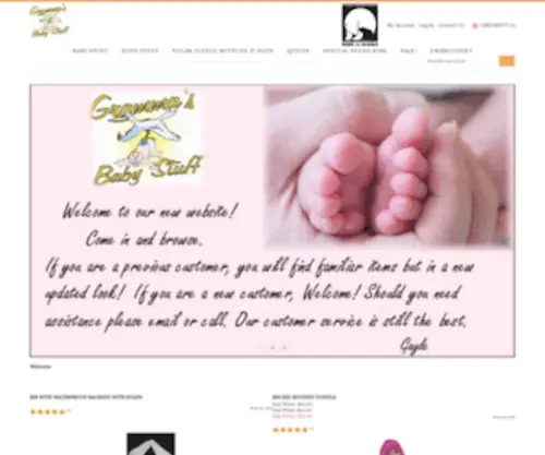 Grammasbabystuff.com(Gramma's Baby Stuff) Screenshot