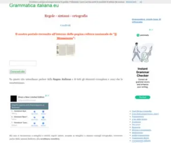 Grammaticaitaliana.eu(Grammatica italiana) Screenshot