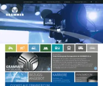 Grammer.com(GRAMMER AG) Screenshot