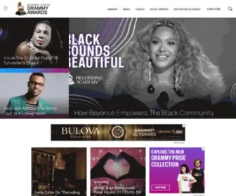 Grammyamplifier.com(The GRAMMYs) Screenshot