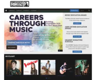 Grammyintheschools.com(Grammy in the Schools) Screenshot