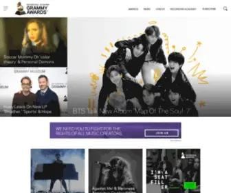 Grammys.com(The GRAMMYs) Screenshot