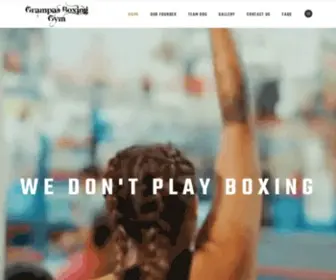 Grampasboxinggym.org(Boxing Gym & Fitness Center) Screenshot