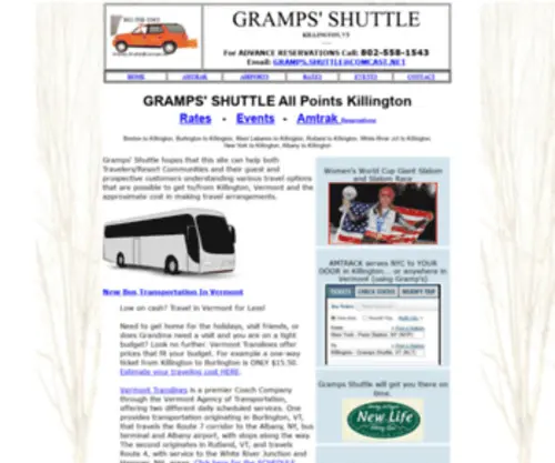 Grampsshuttle.net(Transportation to and from Airports) Screenshot