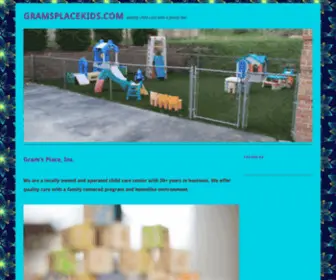 Gramsplacekids.com(Quality child care with a family feel) Screenshot