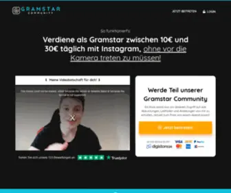 Gramstar.de(Community platform for creators) Screenshot