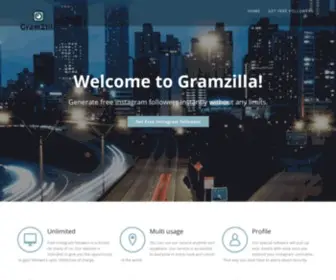 GramZilla.org(Free instagram followers generator) Screenshot