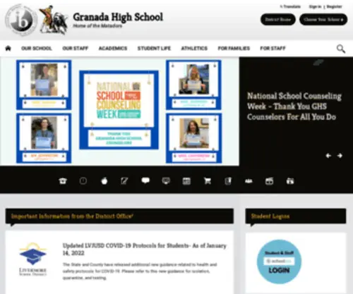 Granadahigh.com(Granada High) Screenshot