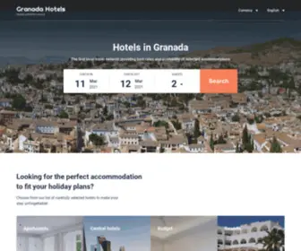 Granadahotels.org(Granada hotels & apartments) Screenshot