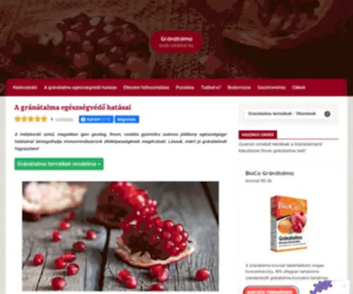 Granatalma.hu(Gránátalma) Screenshot