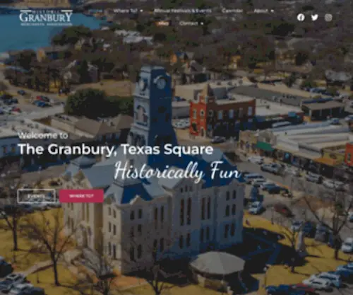 Granburysquare.com(HISTORIC GRANBURY SQUARE) Screenshot