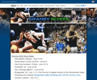 Granbyschool.com(The Granby School of Wrestling) Screenshot