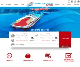 Grancacique.com.ve(Gran Cacique) Screenshot