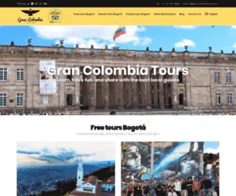 Grancolombiatours.com(Free and Private Tours in Colombia) Screenshot