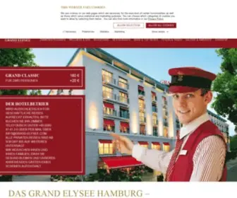 Grand-Elysee.com(5 Sterne Hotel Hamburg) Screenshot