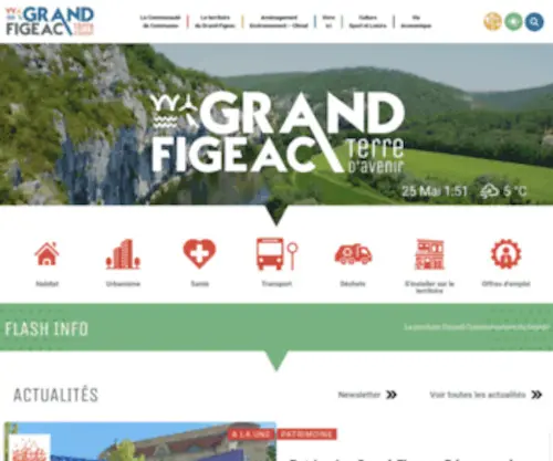 Grand-Figeac.fr(Grand-Figeac site officiel) Screenshot