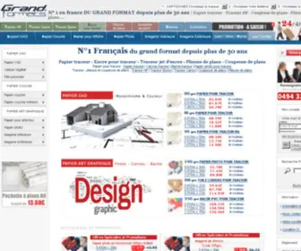 Grand-Formats.com(Papier traceur) Screenshot